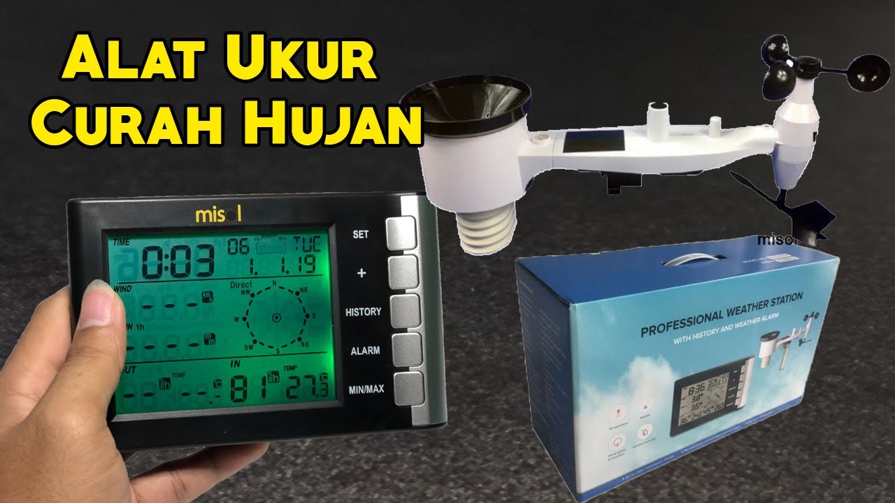 Cara Setting Weather Station Professional Wireless Misol Cara Instalasi WN5300CA 433MHz