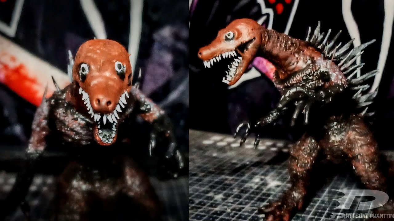 Como hacer a (👻GODZILLA BLOODBATH 👻)de Plastilina, Arcilla, Porcelana Fría