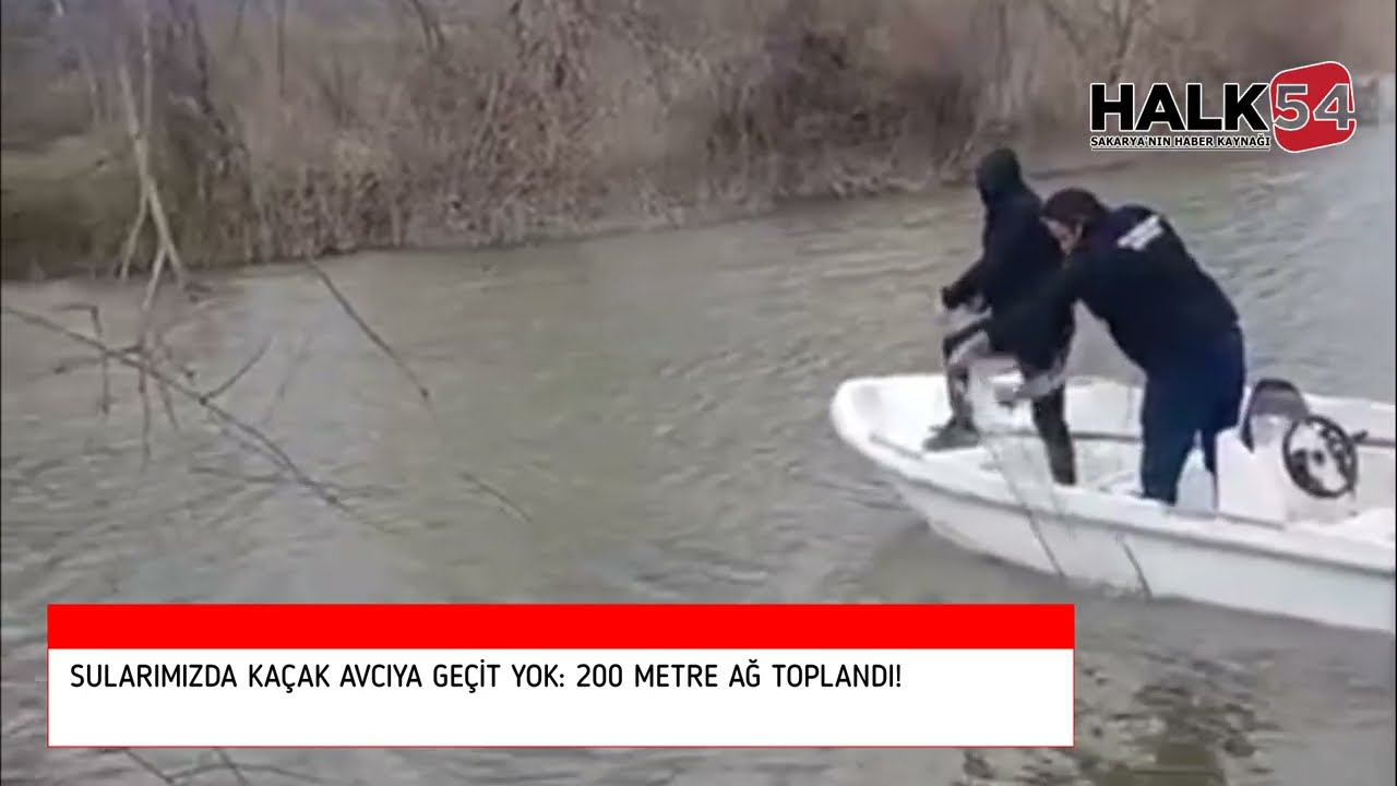 Sakarya  Sularımızda Kaçak Avcıya Geçit Yok: 200 Metre Ağ Toplandı!