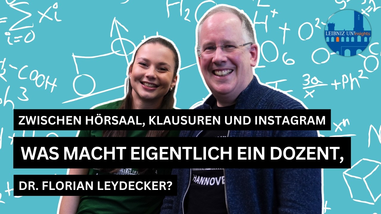 Zwischen Hörsaal, Klausuren und Instagram - Was macht eigentlich ein Dozent Dr. Florian Leydecker?