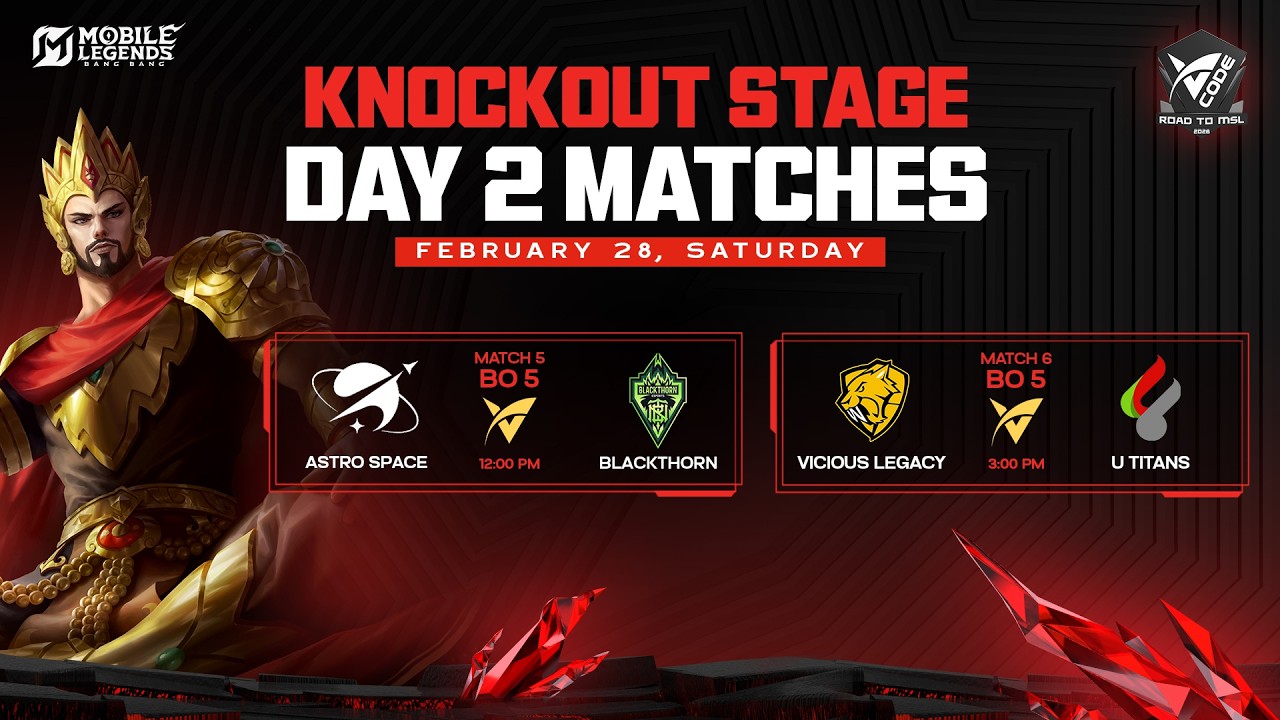 🔴 V-Road To MSL-MM S3 | Knockout Stage Day 2