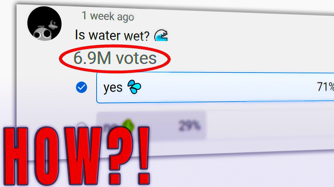 What Is The Most Voted Poll On YouTube?