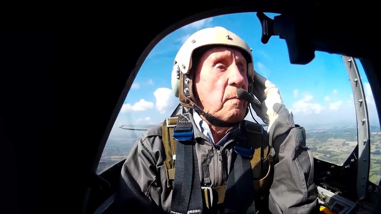 94-Year-Old Former Spitfire Pilot Takes To The Skies Again