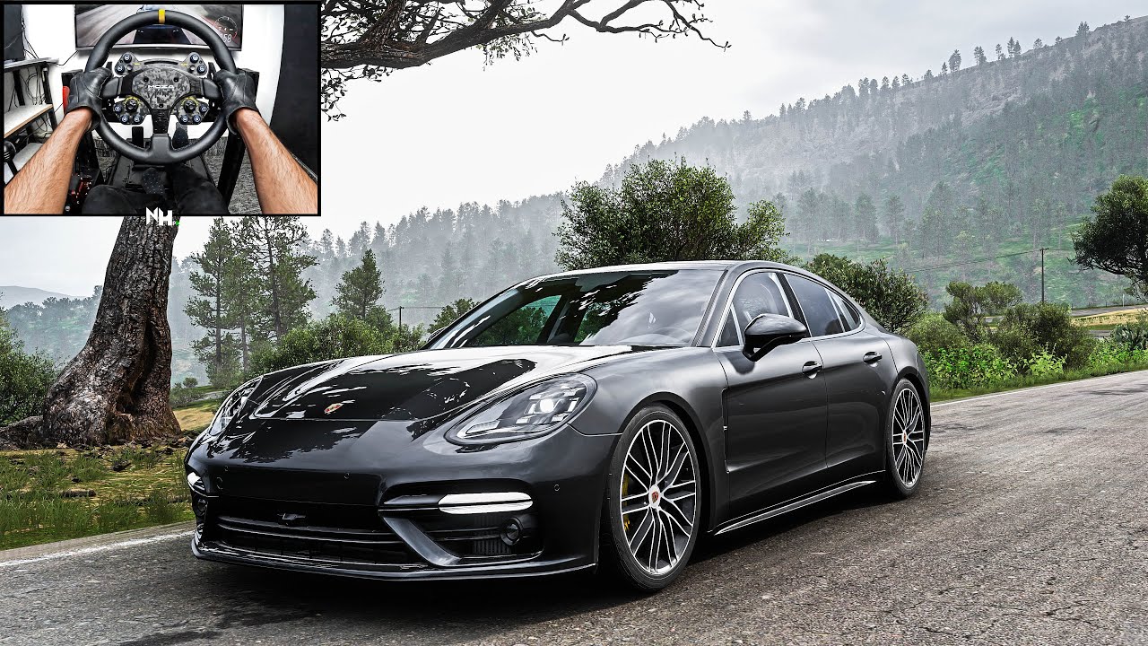 Porsche Panamera Turbo | Forza Horizon 5 | Steering Wheel Gameplay