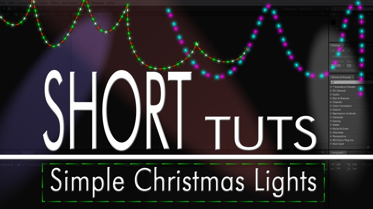 Simple Christmas Lights in After Effects