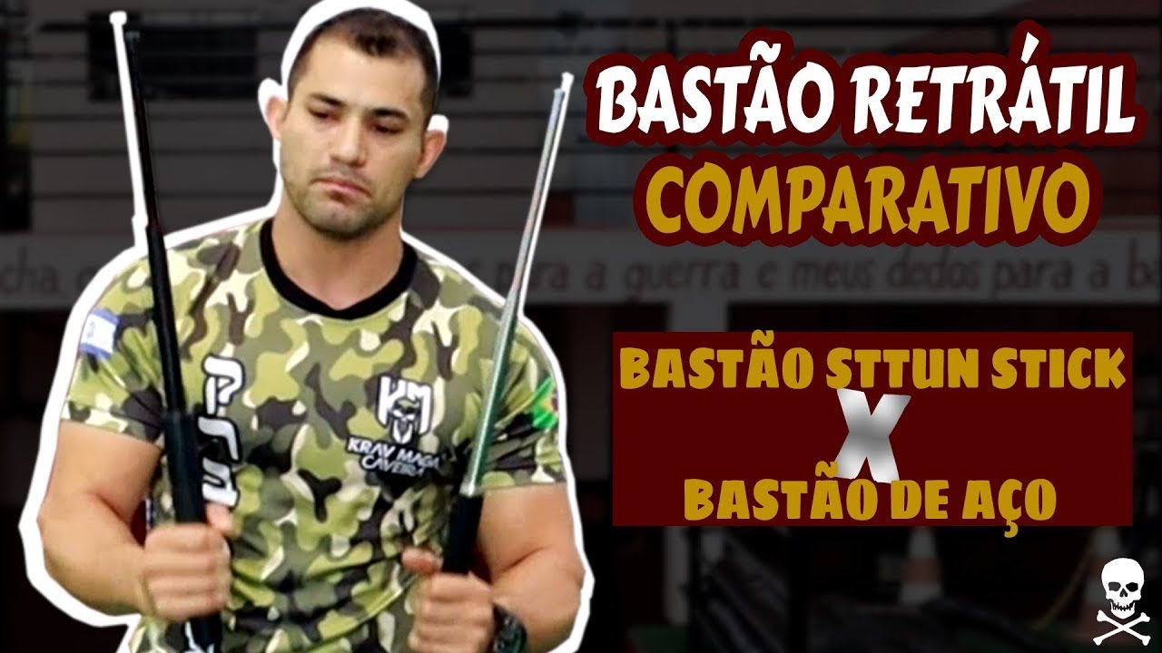 BASTÃO RETRÁTIL DE METAL VS BASTÃO STTUN STICK | COMPARATIVO + TESTE