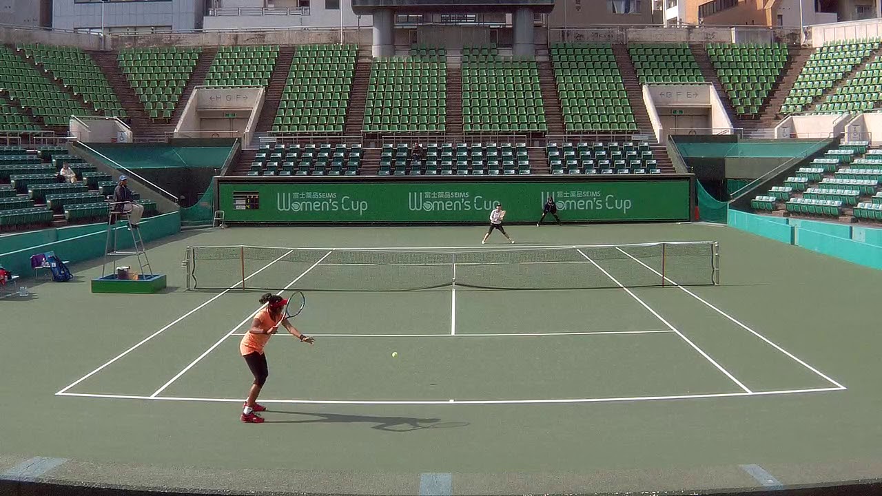 2019.4.11 プランジャラ・ヤドラパリvs日比万葉 4/8 女子シングルス本戦2回戦【ITF ワールドテニスツアー富士薬品セイムス ウィメンズカップin大阪】