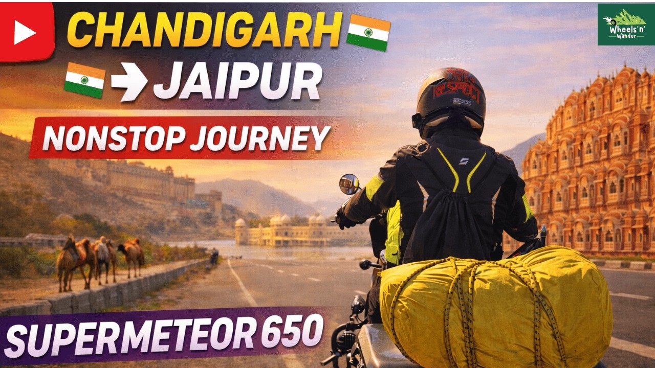 520 KM Bike Journey: Chandigarh to Jaipur | Unexpected Night Stop On A Highway | Road Trip Vlog