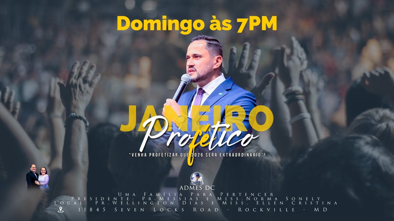 (Janeiro Profético) - Culto de Celebração (04 Jan 2026) - ADMES-DC