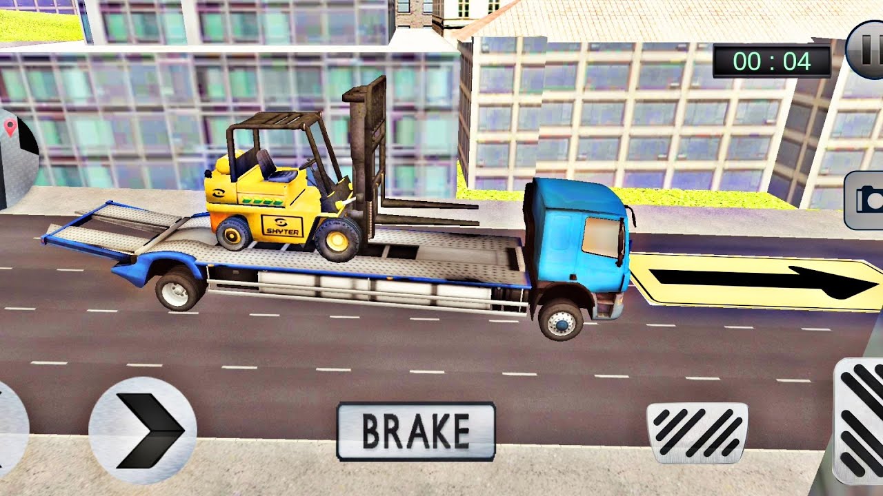 city construction Simulator Forkflit Truck Game. new mobile games lifting and Driving gameplay