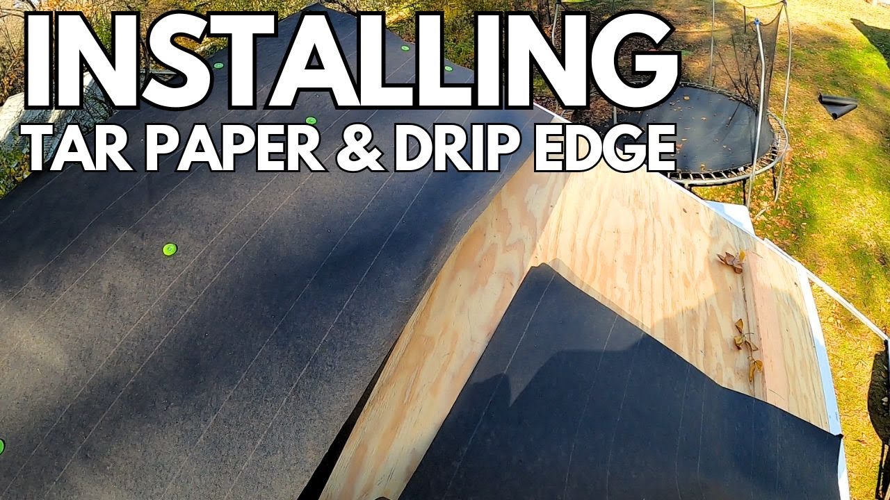 How to install Drip Edge and Tar Paper On A Shed