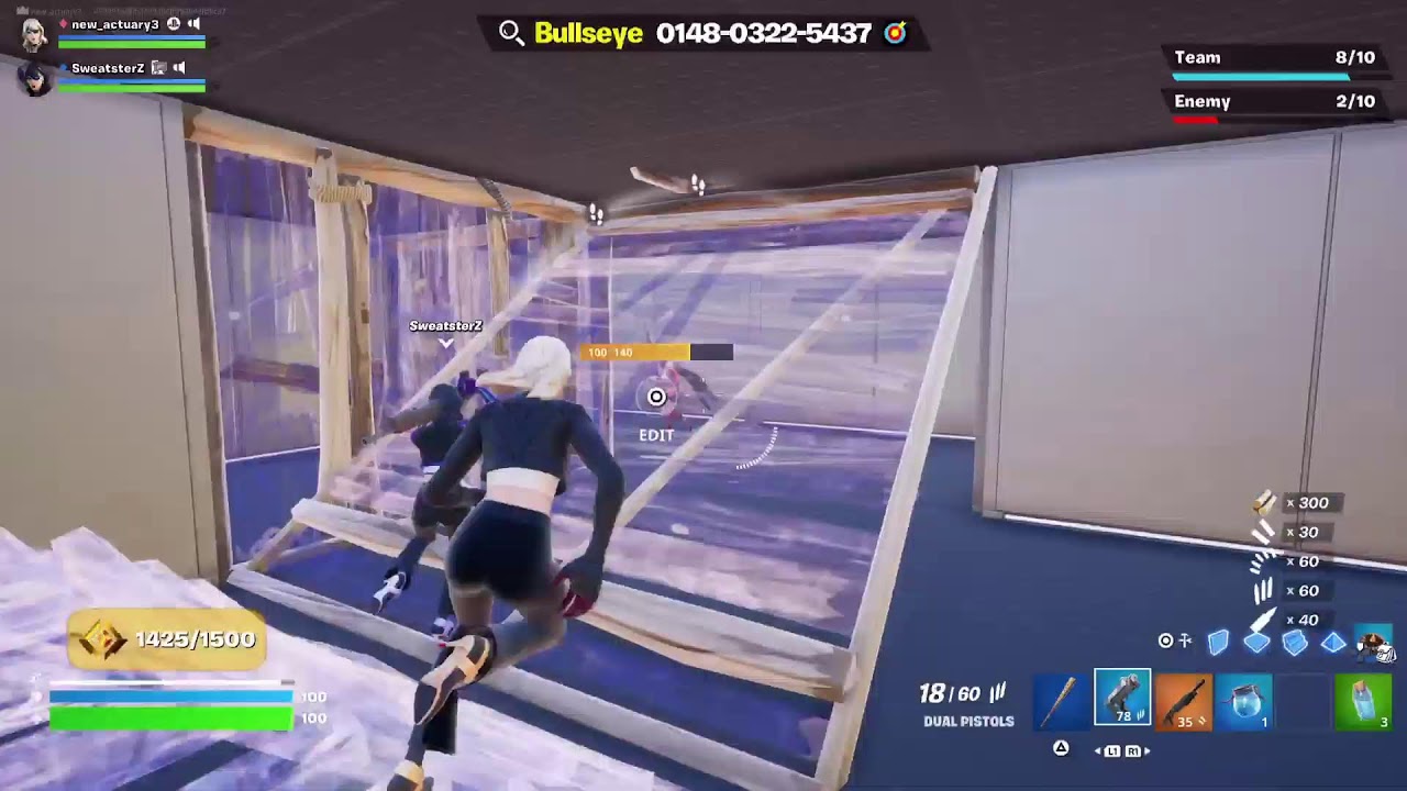 Playing Fortnite