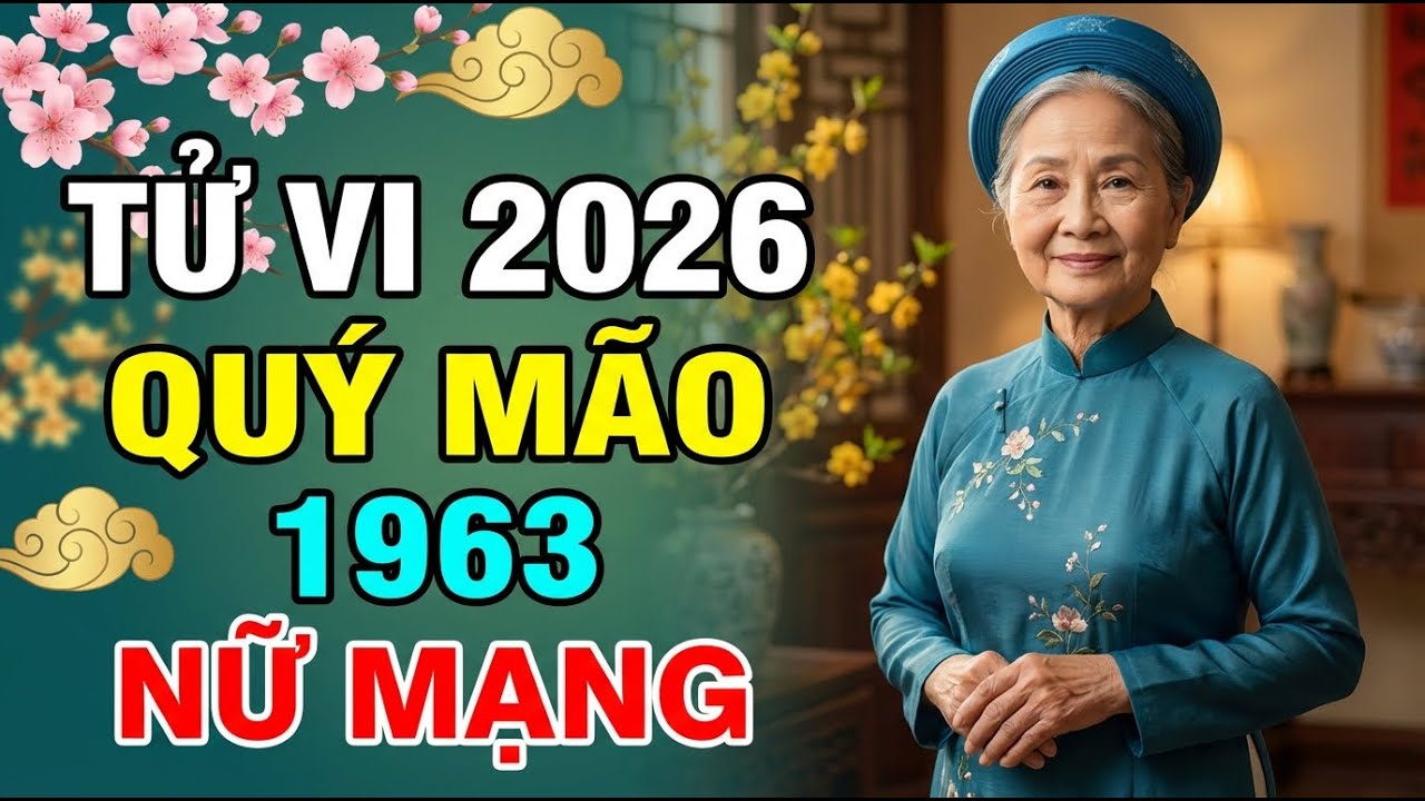TỬ VI 2026 QUÝ MÃO 1963 NỮ MẠNG: Kế Đô Bủa Vây, Tài Lộc Vẫn Đến Bất Ngờ