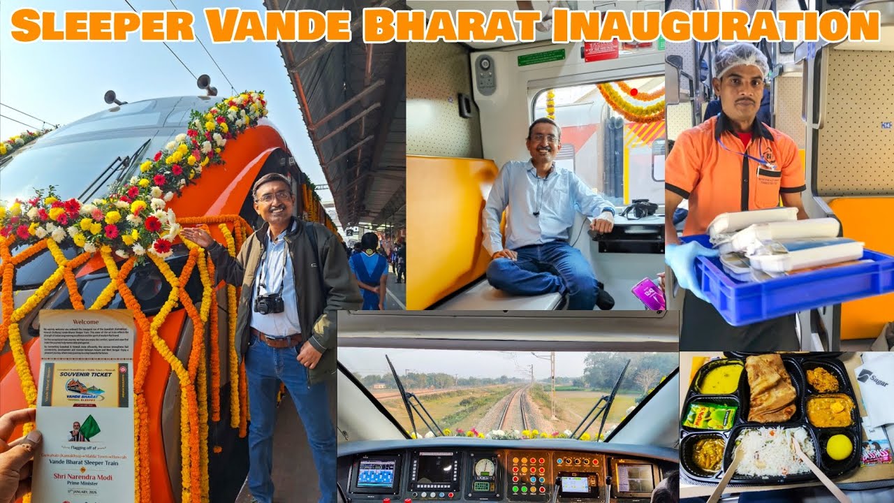SLEEPER VANDE BHARAT EXPRESS | Grand Inauguration Journey | Kamakhya Howrah Vande Bharat Sleeper Exp