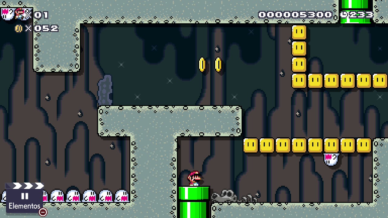 Super Mario Maker 2 - Boos Estirados a montones