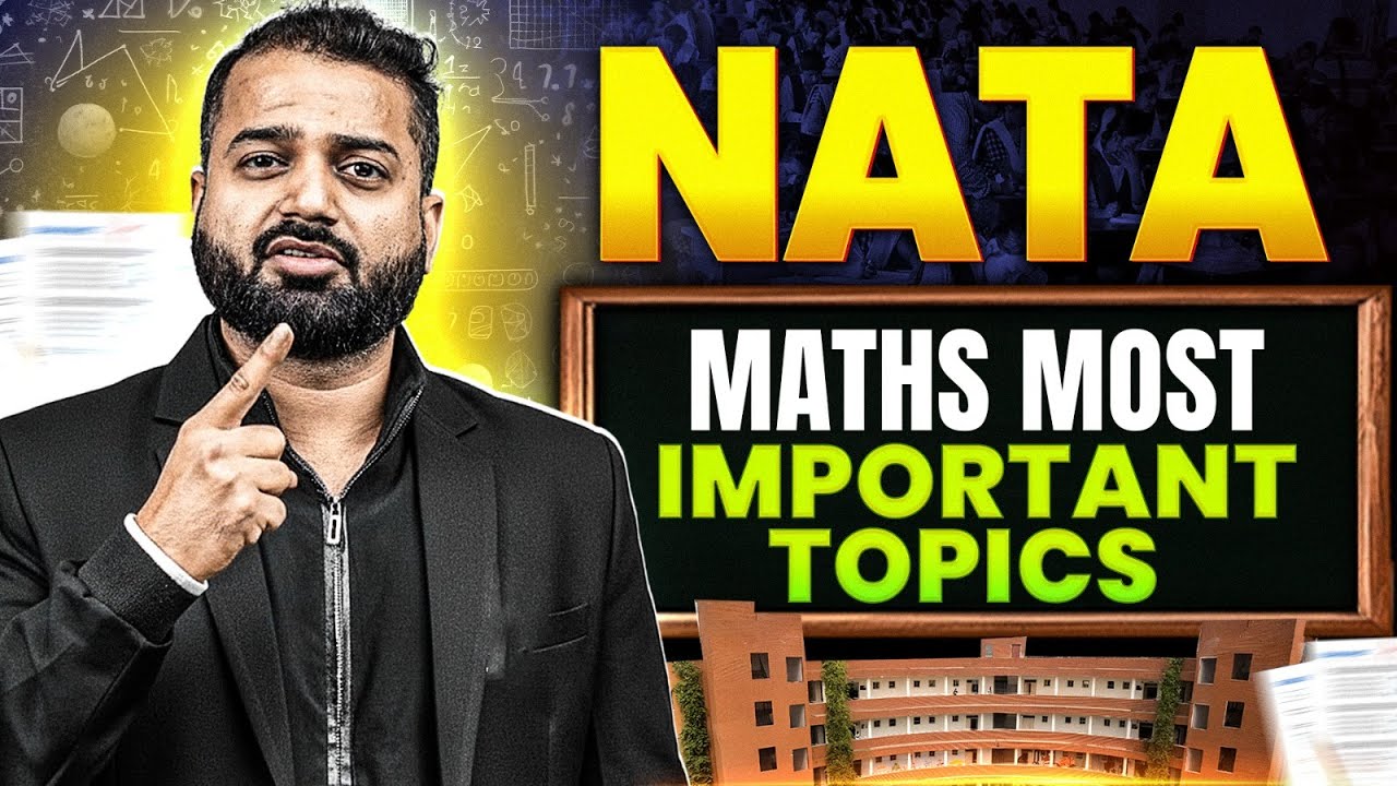 Top Maths Topics for NATA 2026 🎯 | Crack NATA With Smart Prep