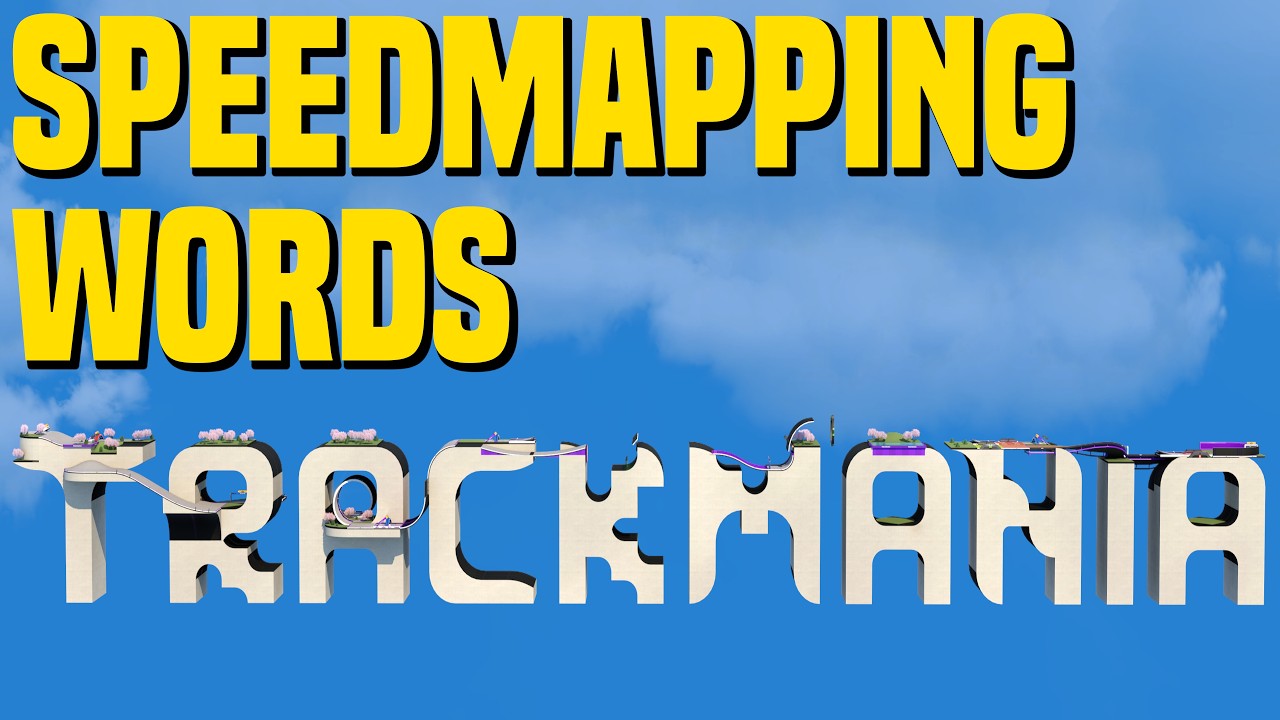 Scrapie asked his CHAT to build WORDS in Trackmania...