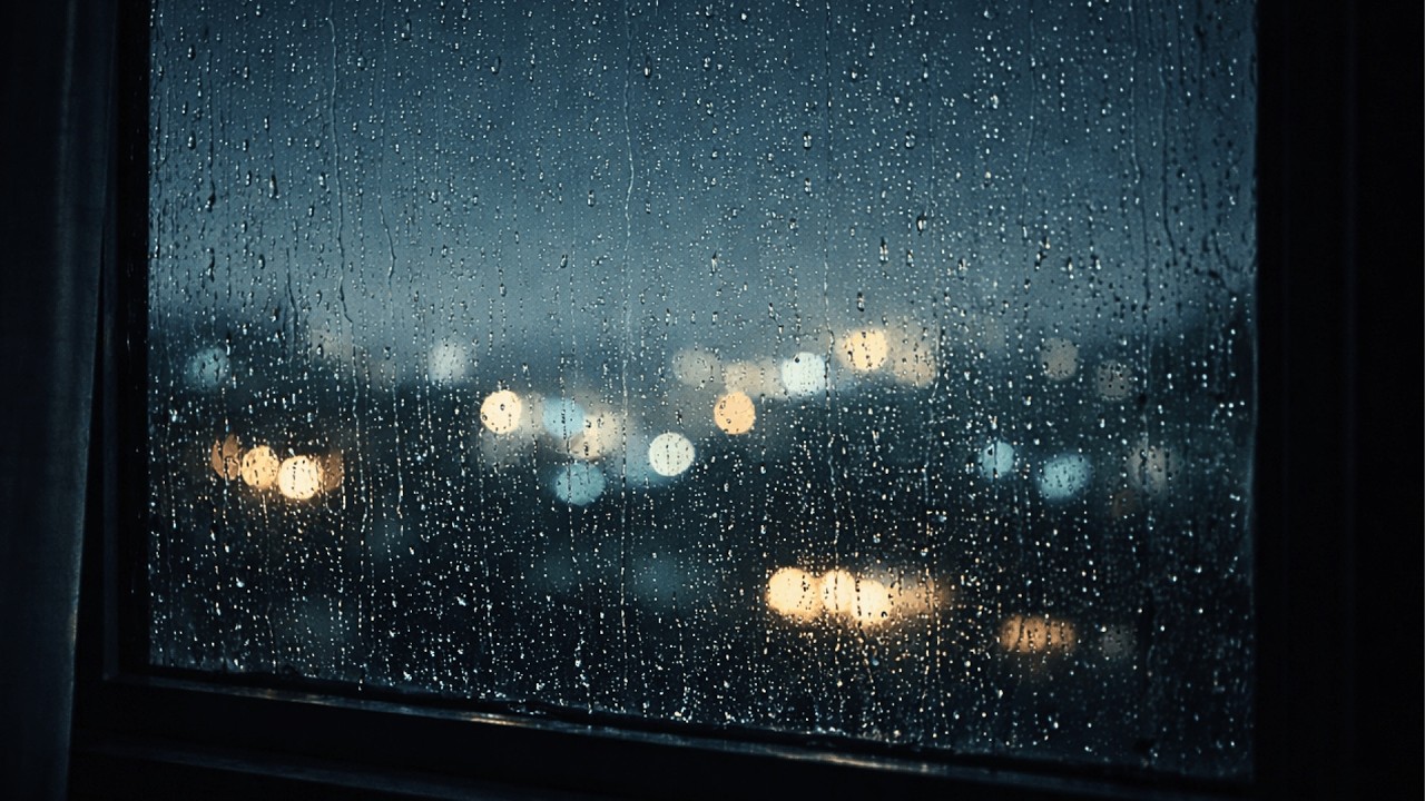 Calm Rain on Window 🌧️ 8 Hours for Deep Sleep | No Thunder, Night Ambience