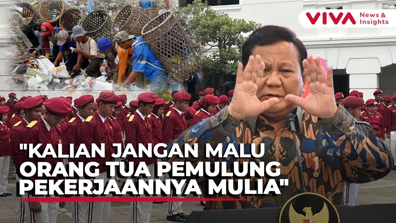 Prabowo ke Siswa: Saya Lebih Hormat Pemulung daripada Orang Pintar tapi Korup