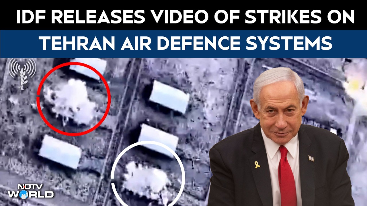 IDF Releases Video of Strikes on Tehran Air Defence Systems