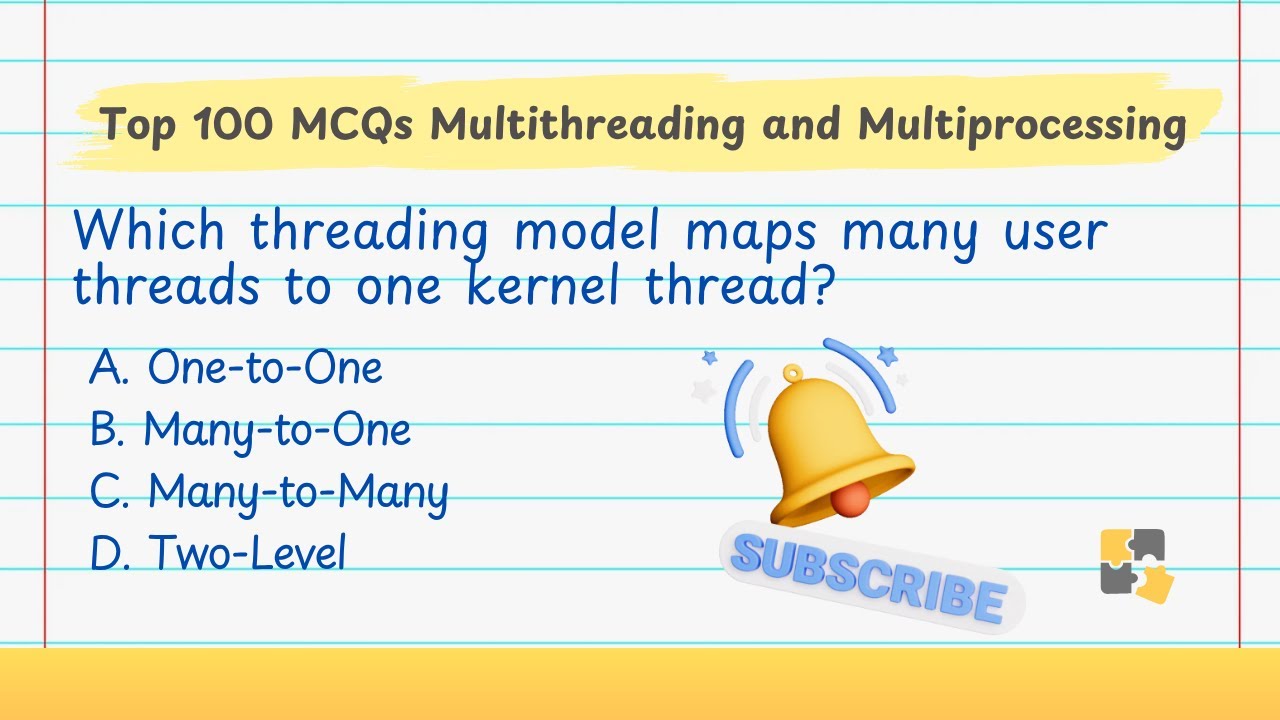 TOP 100 MCQs on Multithreading and Multiprocessing in Operating Systems #operatingsystem #osconcept