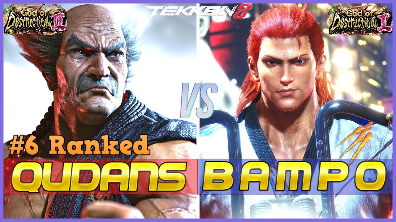T8 ▰ QUDANS (#6 Ranked Heihachi) Vs BAMPO (High Ranked Hwoarang) ▰ Tekken 8 High Level Gameplay