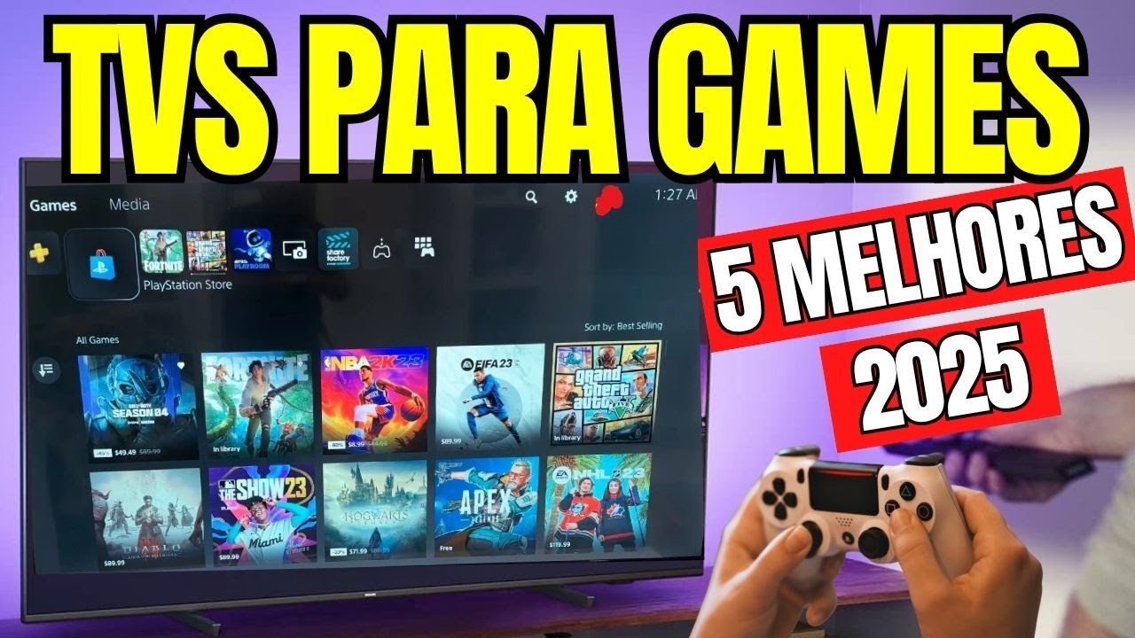 Qual MELHOR TV GAMER 2025? ✅ para PS5, Xbox Game Pass, Gaming Hub, etc.