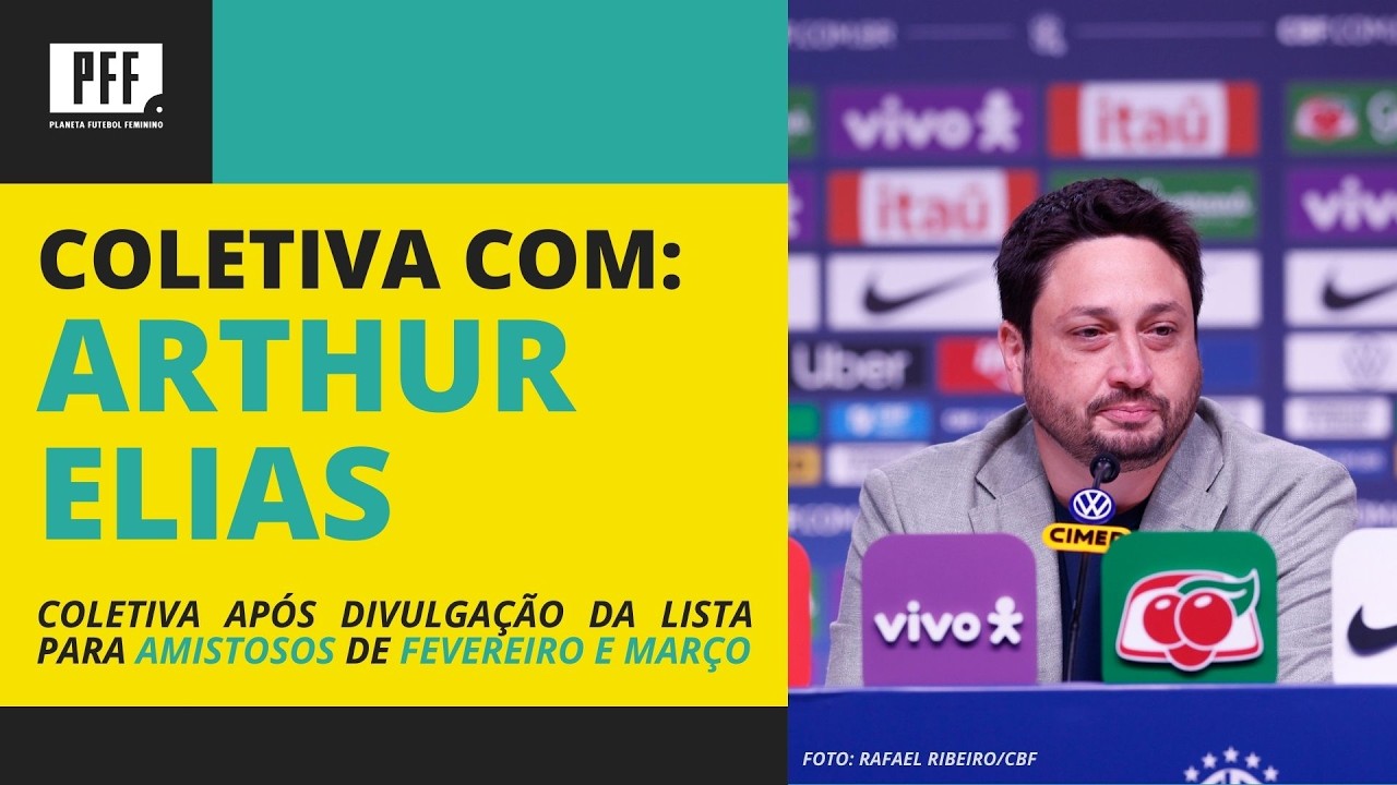 COLETIVA COM ARHTUR ELIAS: TREINADOR RESPONDE PERGUNTAS APÓS DIVULGAR LISTA PARA AMSITOSOS / CBF TV
