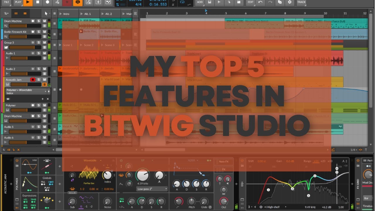 My Top 5 Features in Bitwig Studio #bitwig #bitwigstudio