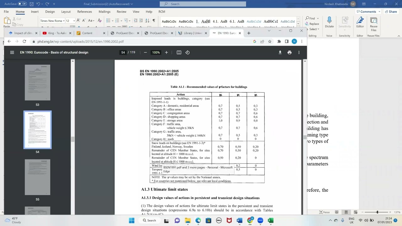 Calculation of Base Shear