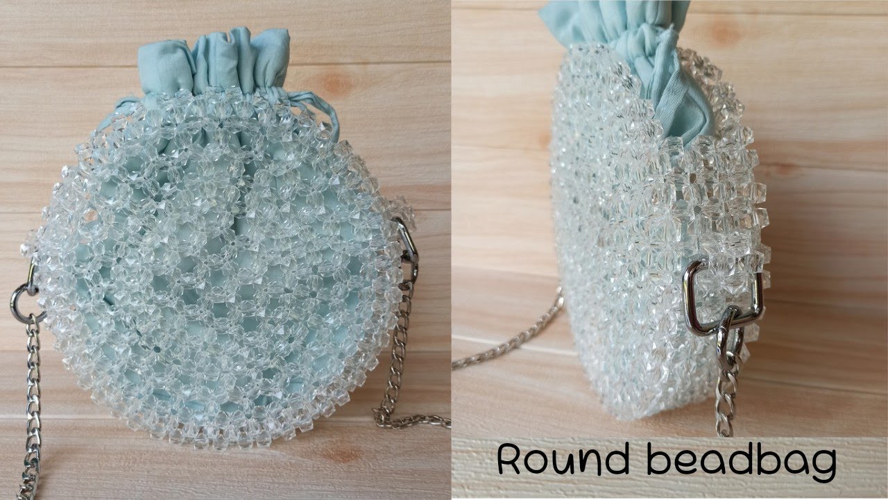 how to make round beadedbag || tas manik indonesia