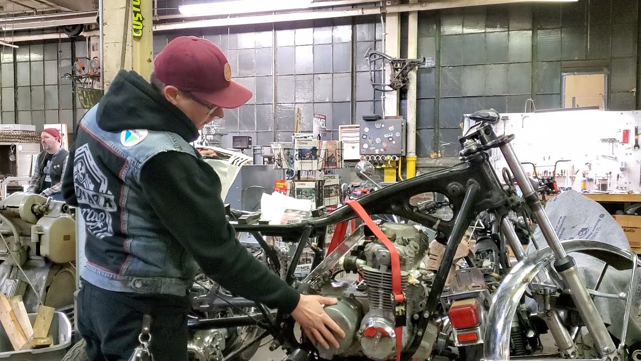 1974 Honda CB550k Clutch Replacement Instructional Video @Skidmark Garage Cleveland Ohio.