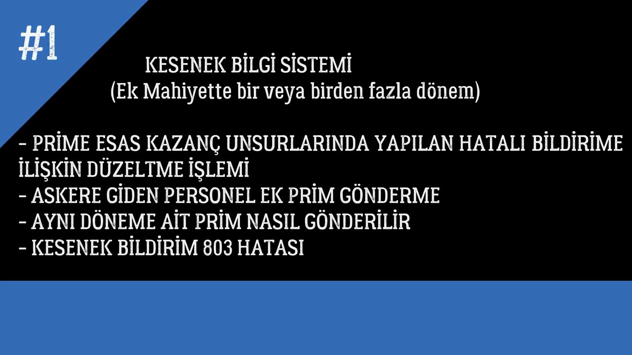 Kesenek Bilgi Sistemi - Prime Esas Kazanç Uns.- E.K. E. A'da düzeltme işlemi - Askere giden personel
