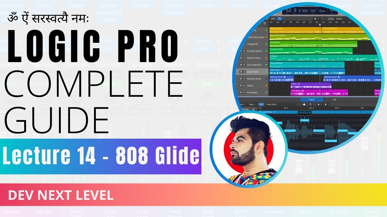Logic Pro Tutorial - Lecture 14 - 808 Glides - Complete Music Production - Hindi