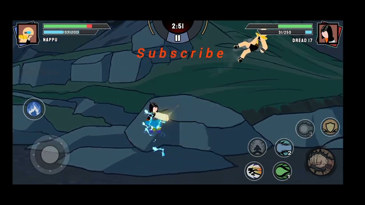 BOSS fight in stickman (dragan ball Z)