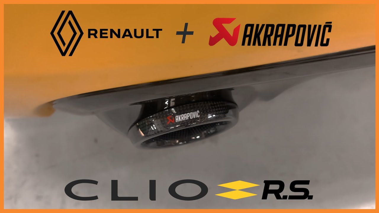 Renault Clio Mk3 RS Akrapovic Slip-on Line + Link Pipe Set | Sound + Install