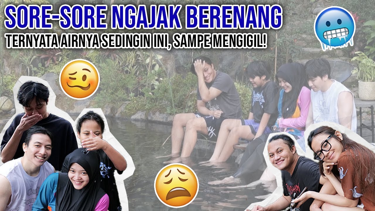 SEKELUARGA NYOBAIN BERENANG DI KOLAM ALAMI VILLA BANDUNG!