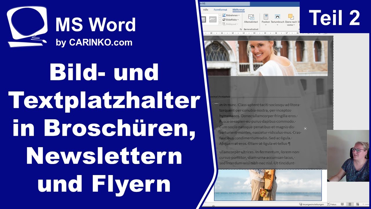 MS Word: Bild- und Textplatzhalter in Brosch&uuml;ren, Newslettern und Flyern | Teil 2 - carinko.com