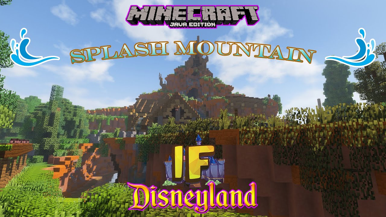 Minecraft Imagineering Fun Disneyland - Splash Mountain Ride