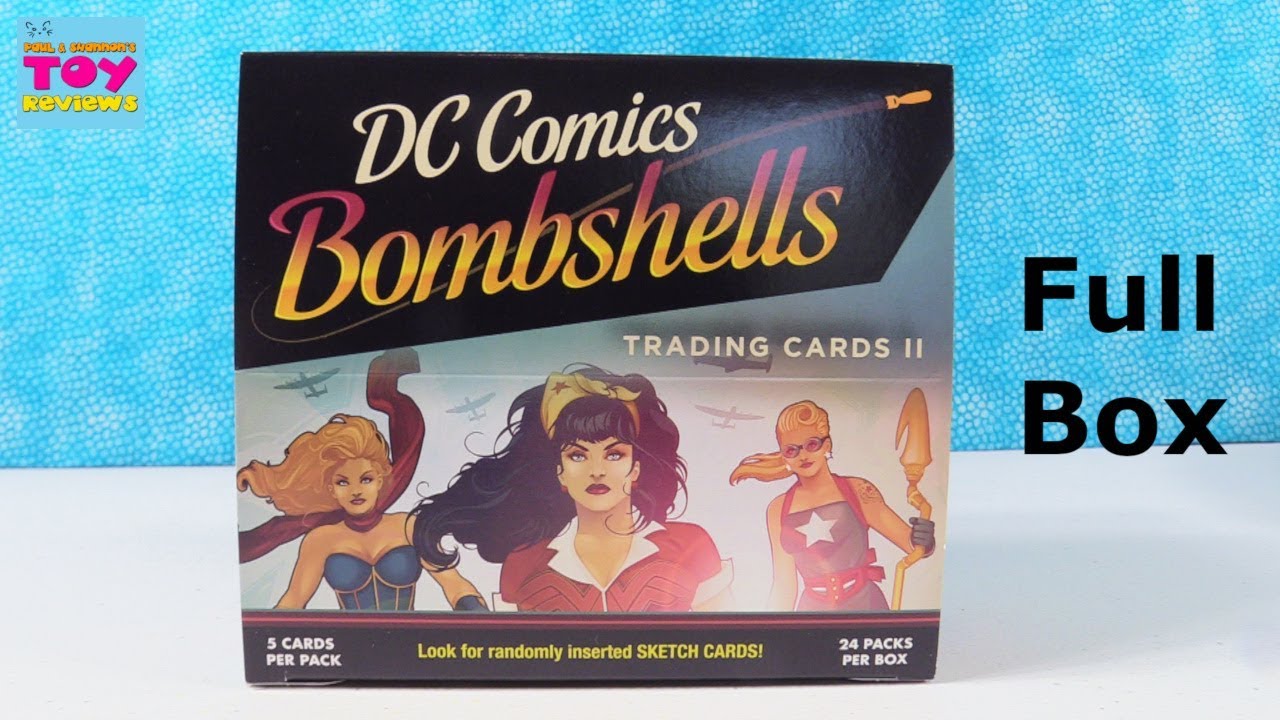 DC Comics Bombshells Trading Cards Series 2 Full Box Opening Review | PSToyReviews