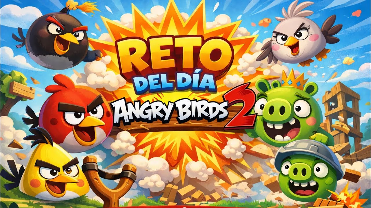 Angry Birds 2 – RETO DEL DÍA ¿Lo logro con 3 estrellas? ⭐⭐⭐