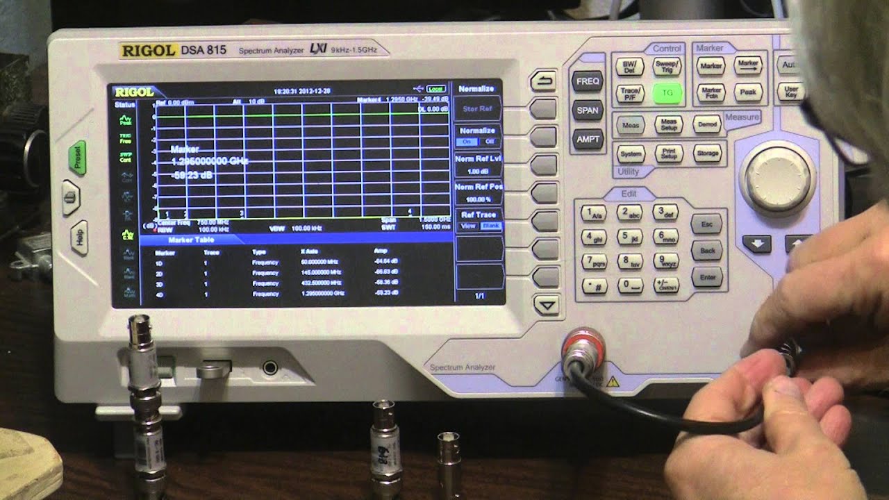 DSA815 TG Checking Heliax Coax Cable Loss