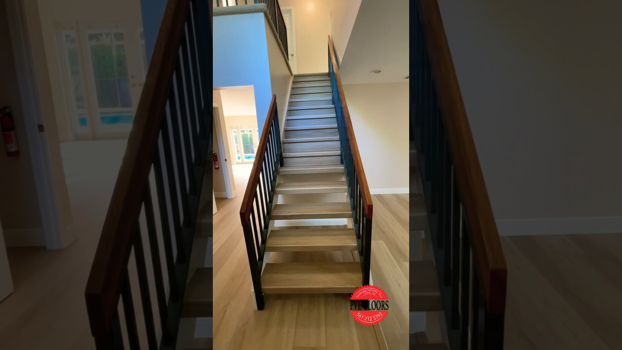 Stairs transformation custom Stairnouse made from plank on open stairs!
