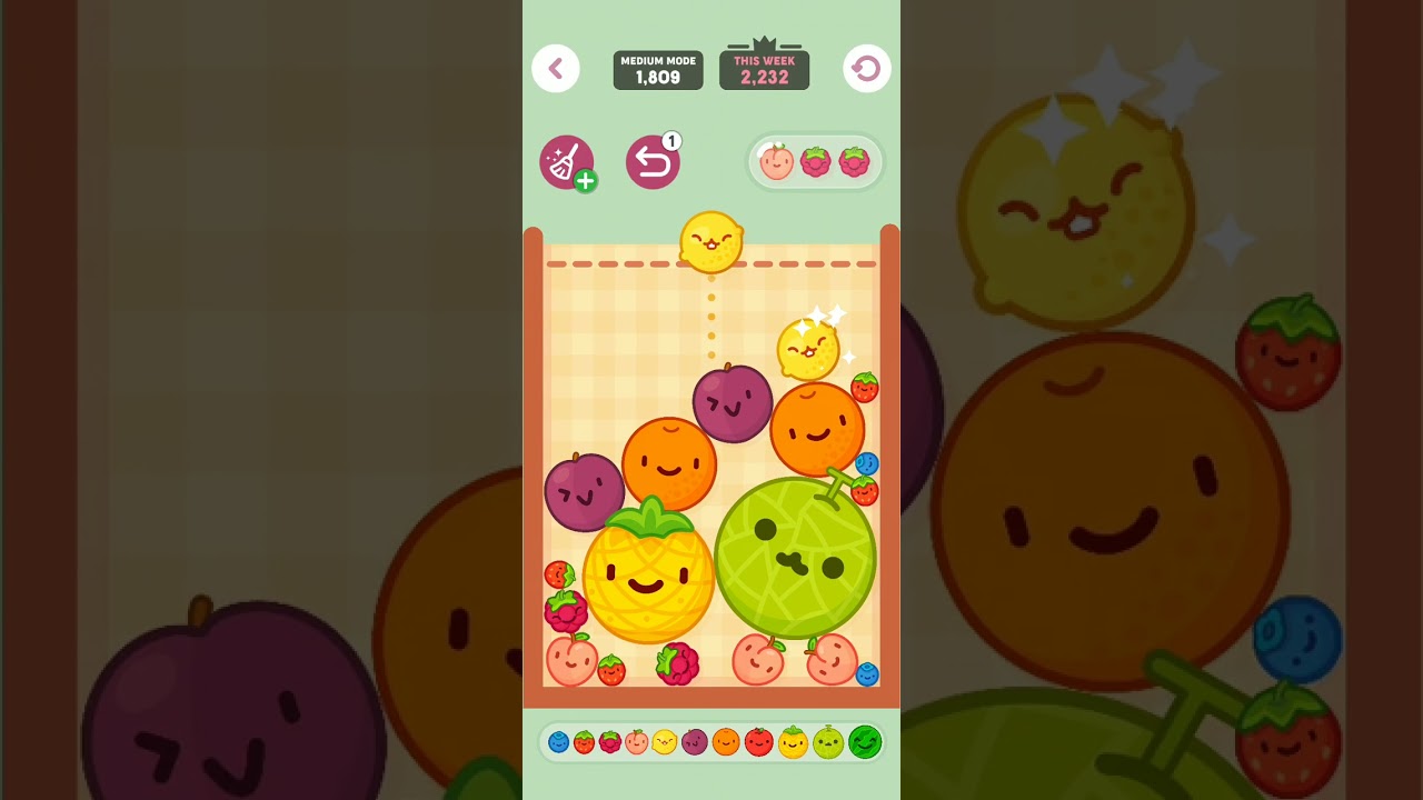 Fruits merge game