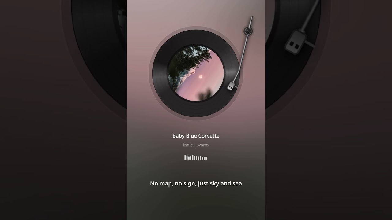 Baby Blue Corvette V2 &ndash; Desert Gold Music (Official Lyric Video)