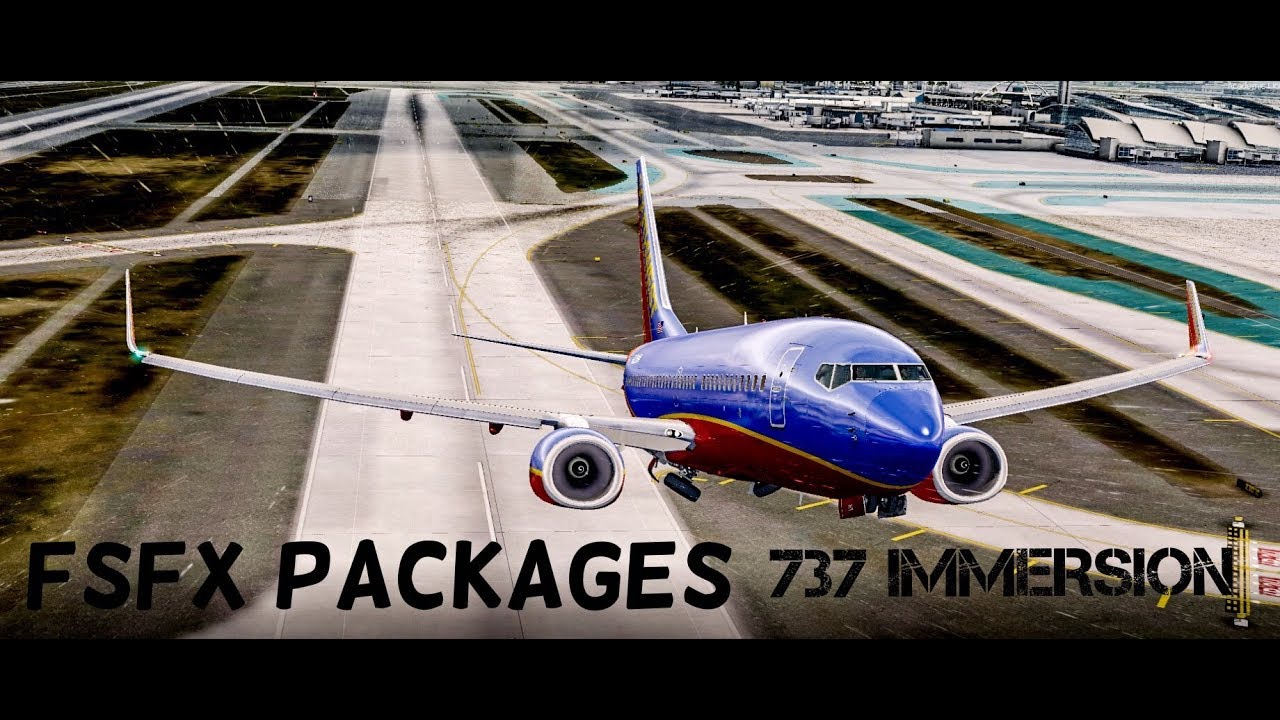 FSFX Packages 737 Immersion - What It Does In The Rain