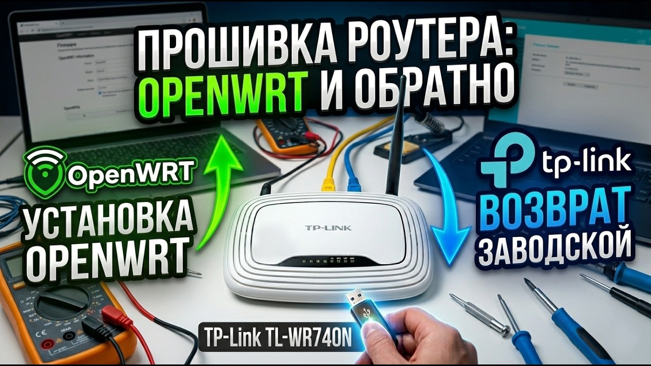 OpenWRT для TP-Link TL-WR740N &mdash; установка и возврат на заводскую прошивку