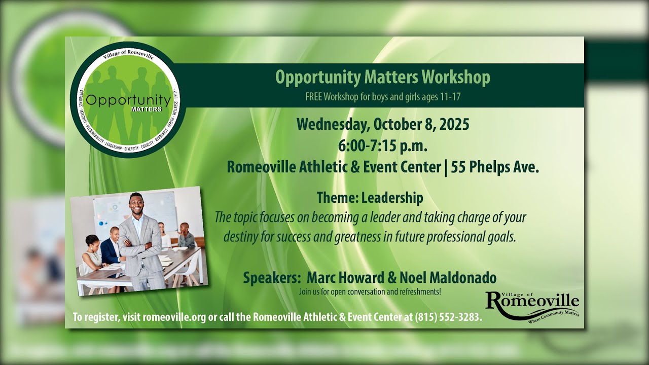 Opportunity Matters Leadership Workshop October 8, 2025
