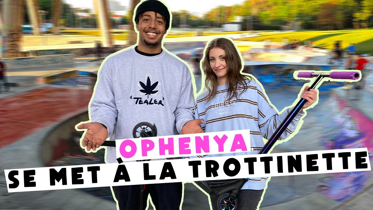 Ophenya apprends la trottinette ‼️ (c’était dure) 😨