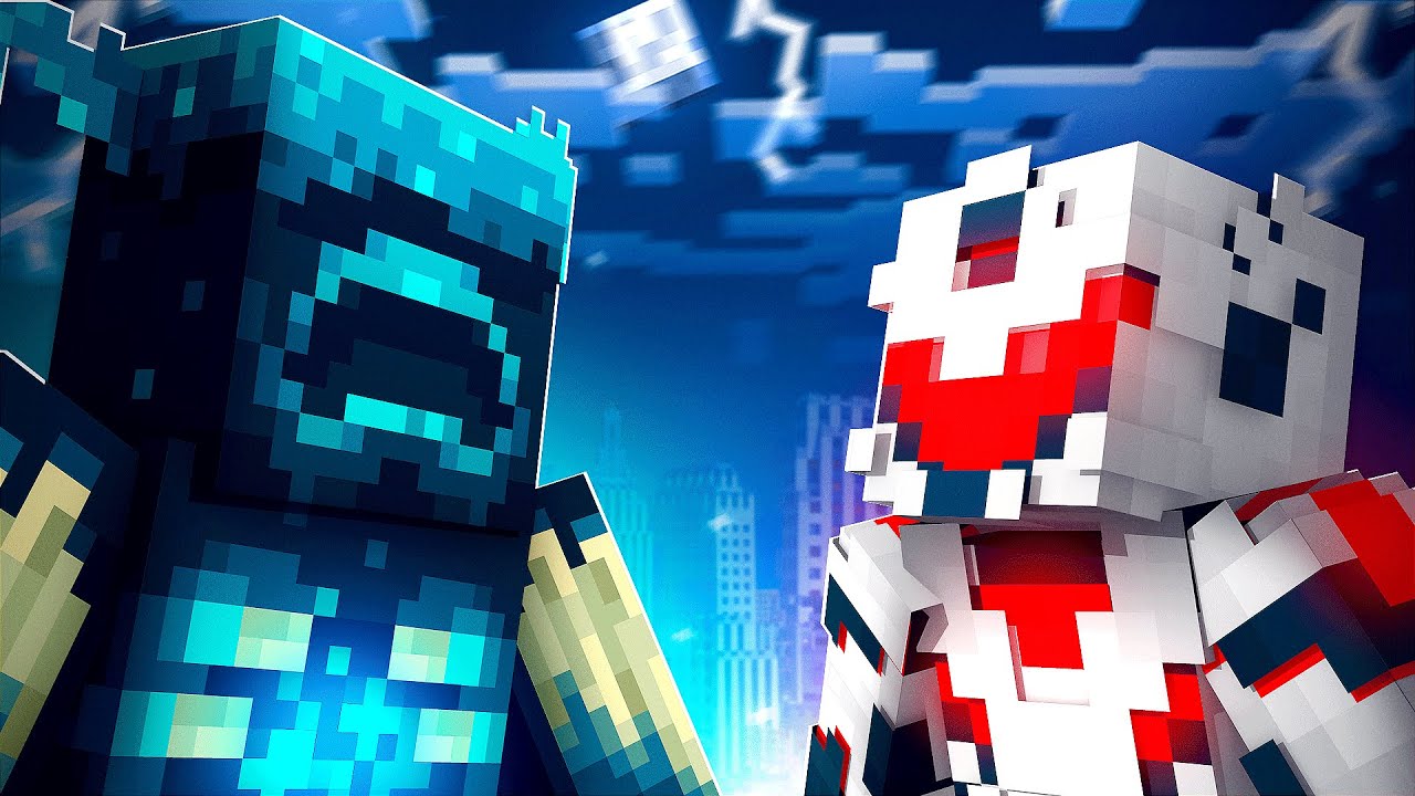 Суперспособности Minecraft против Скалка — Fisk Superhero Mod Enhanced SMP